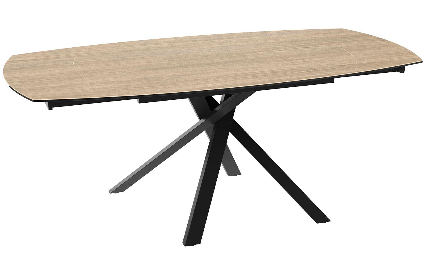 Table de réunion moderne et élégante avec une base croisée et  plateau en céramique - gamme gizeh - France Bureau