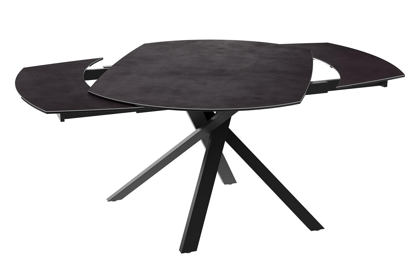 Table de réunion moderne et élégante avec une base croisée et  plateau en céramique - gamme gizeh - France Bureau