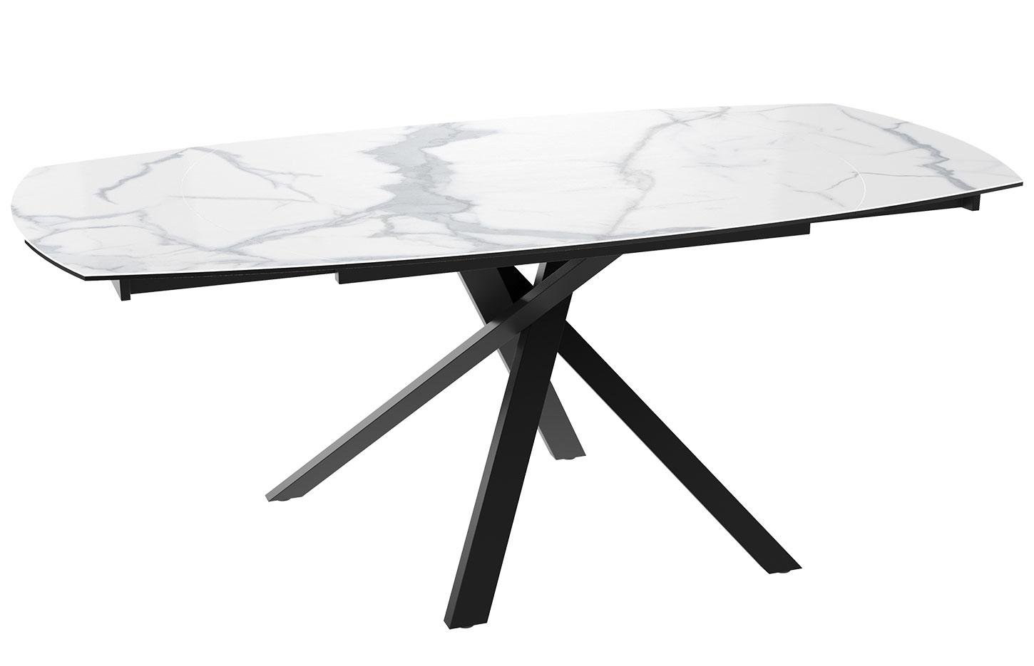 Table de réunion moderne et élégante avec une base croisée et  plateau en céramique - gamme gizeh - France Bureau