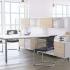 Bureau open-space bureaux sur meuble de rangement, gamme Irazu - France Bureau