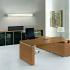 Bureau direction plateau bois ou verre 4 pieds carré ou pieds, gamme Islandis - France Bureau
