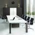 Bureau direction plateau bois ou verre 4 pieds carré ou pieds, gamme Islandis - France Bureau