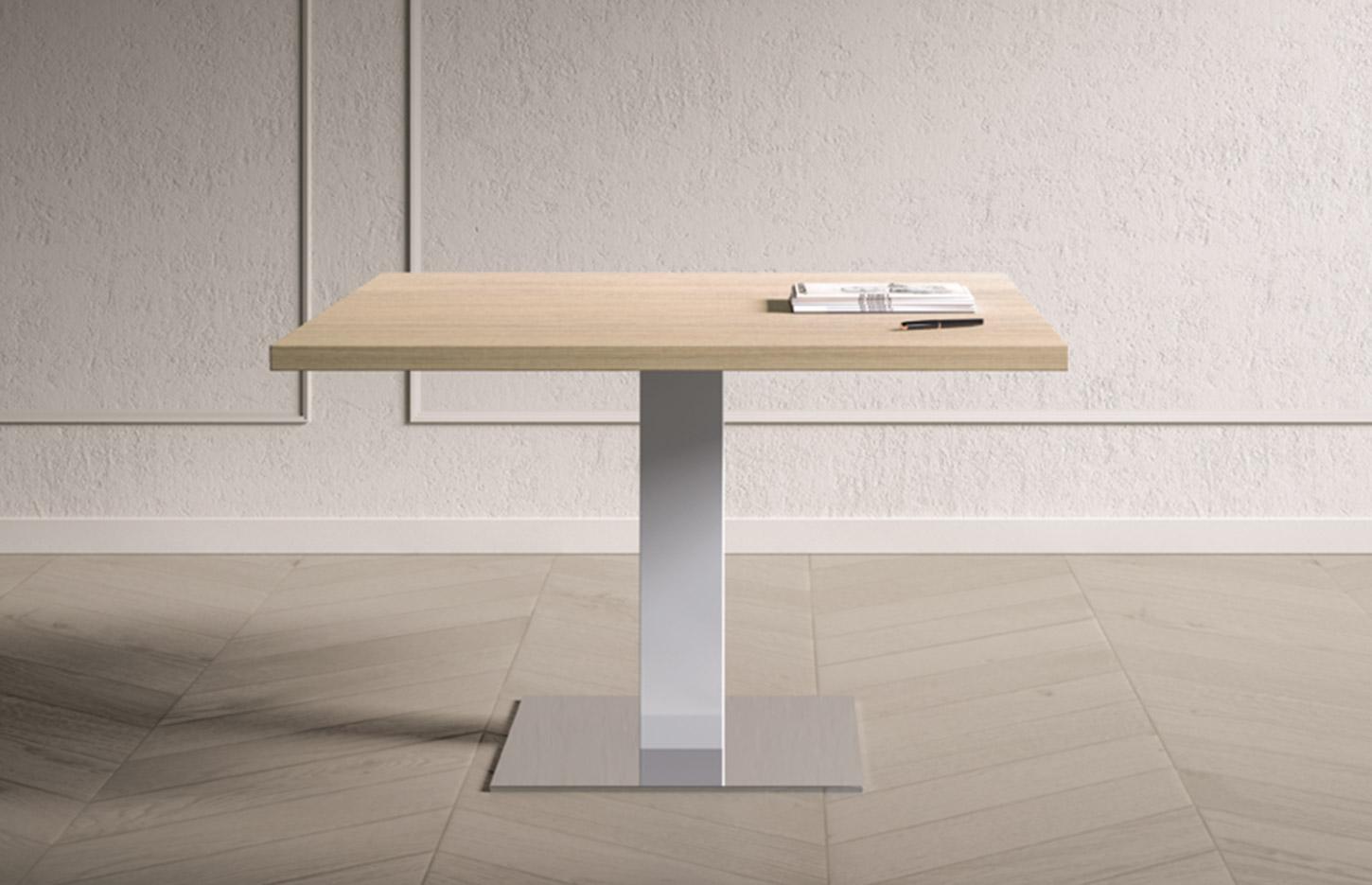 Bureau direction avec plateau en verre trempé ou mélaminé, gamme Islandis Star - France Bureau