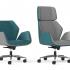 Fauteuil de direction bicolore en tissu ou similicuir, gamme Ivigna - France Bureau