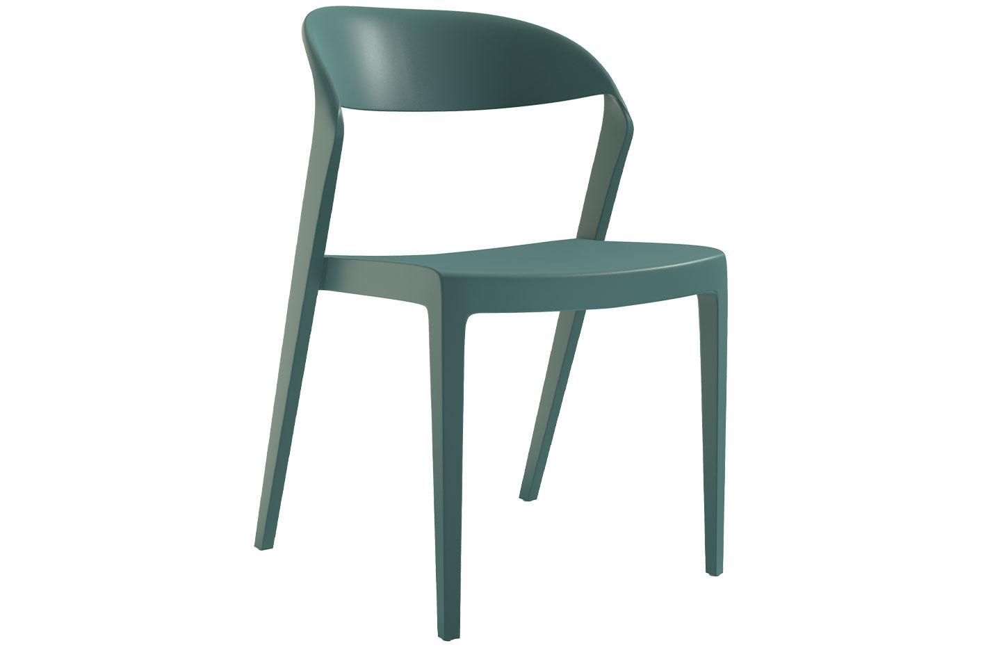 Chaise de réunion en bleu polypropylène simple et confort - gamme jouvet - france bureau