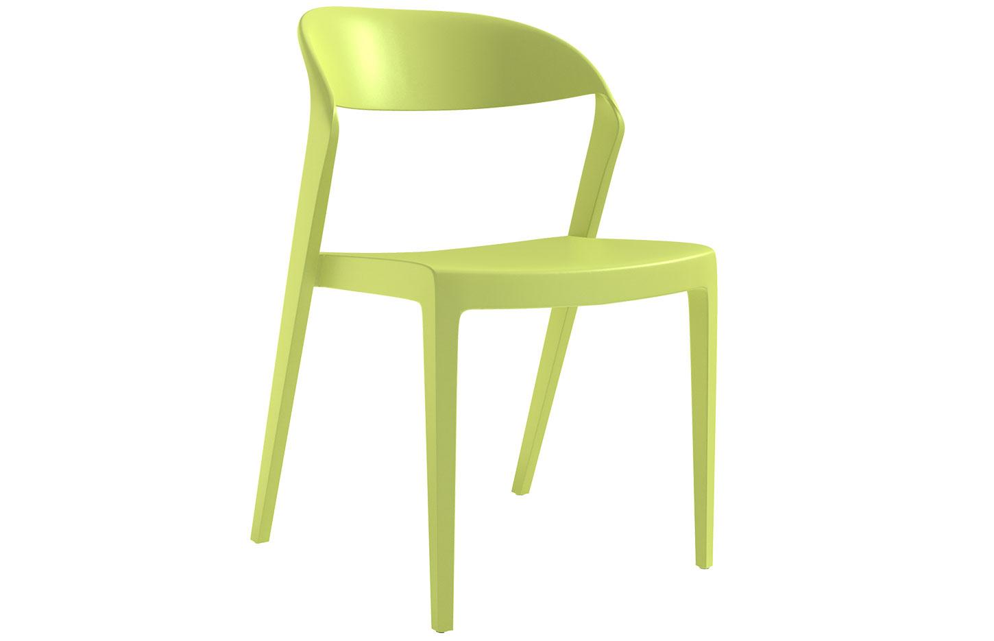 Chaise de réunion en jaune polypropylène  simple et confort - gamme jouvet - france bureau