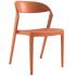Chaise de réunion en orange polypropylène simple et confort - gamme jouvet - france bureau