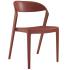 Chaise de réunion en rouge polypropylène  simple et confort - gamme jouvet - france bureau