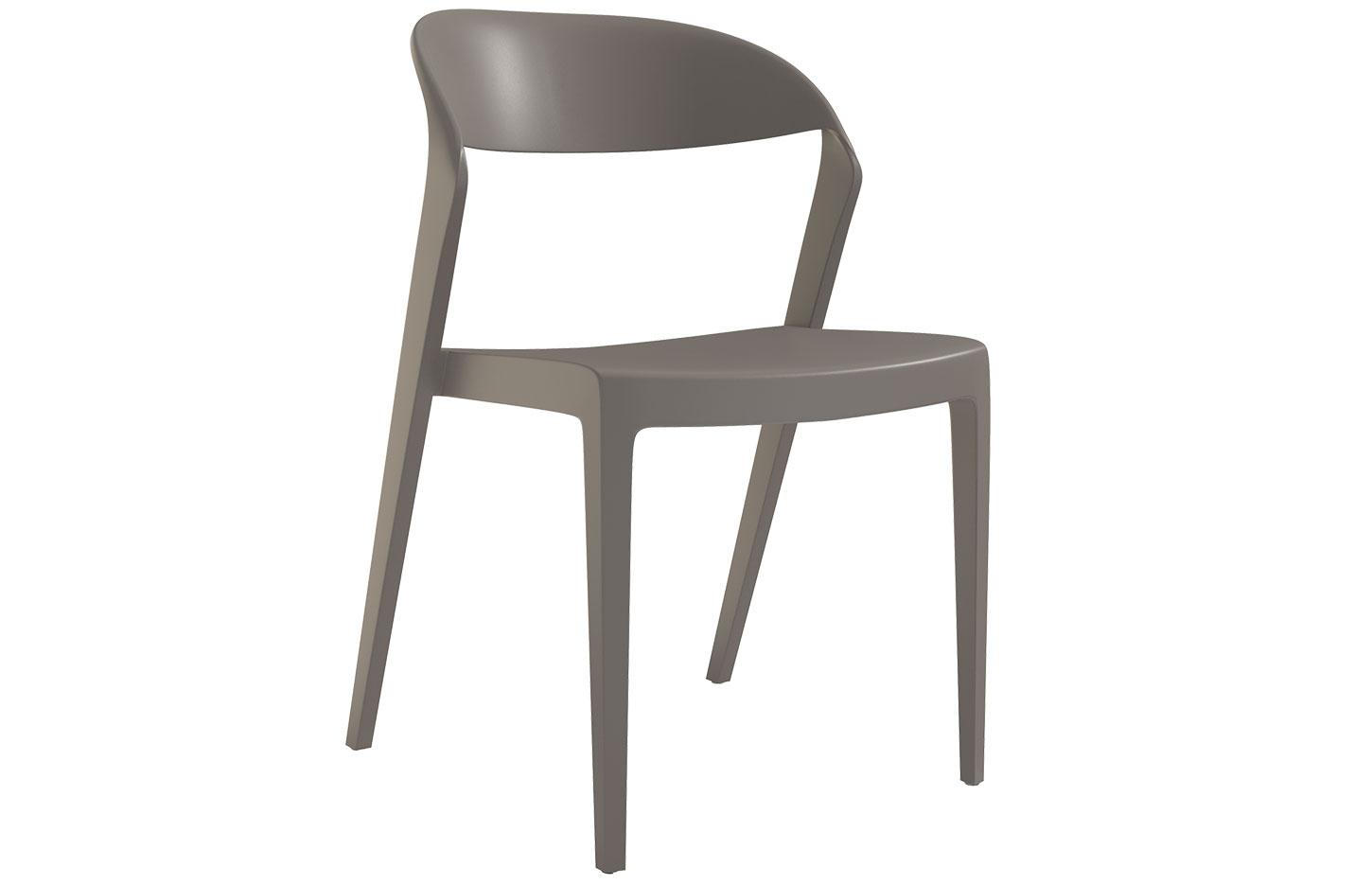 Chaise de réunion en taupe polypropylène  simple et confort - gamme jouvet - france bureau