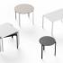 Table et chaise d\'extérieur rondes, carrées ou rectangulaires et empilables, gamme Kari - France Bureau
