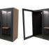 Cabine acoustique Wood 2 places avec tablette et connectique, gamme Koronia wood 2 places - France Bureau	