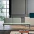 Canapes modulables tissu assises tablettes accoudoirs, gamme Laffrey - France Bureau