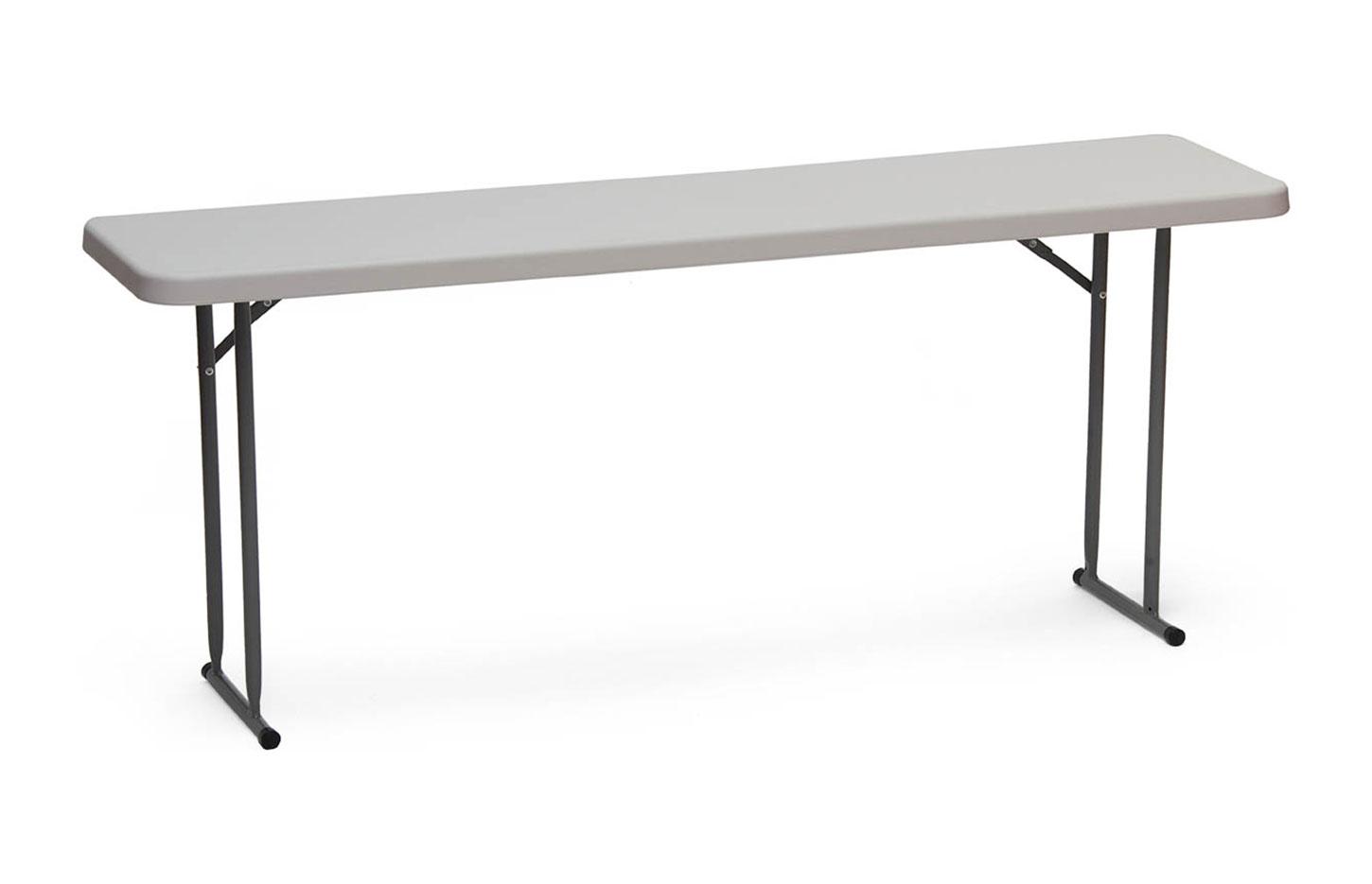 Table pliante structure acier gris plateau polyéthylène, gamme Landion - France Bureau