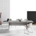 Bureaux open-space bench face à face bureaux partagés plateau mélaminé, gamme Lans Open-space - France Bureau