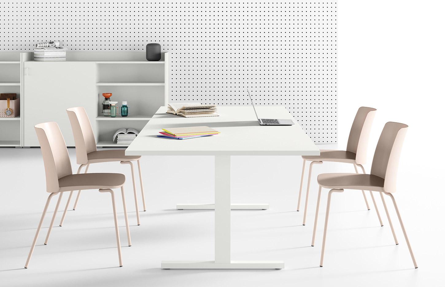 Bureaux open-space bench face à face bureaux partagés plateau mélaminé, gamme Lans Open-space - France Bureau
