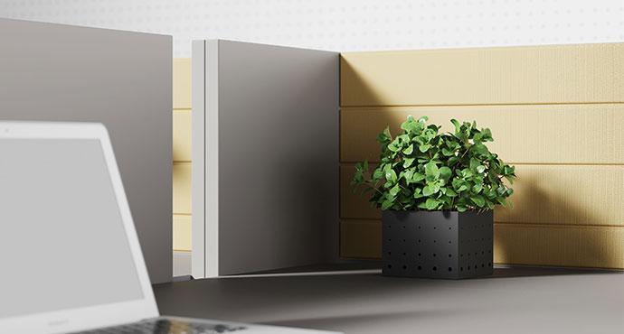 Description Lans open-space 2 personnes Bureau modulable open space