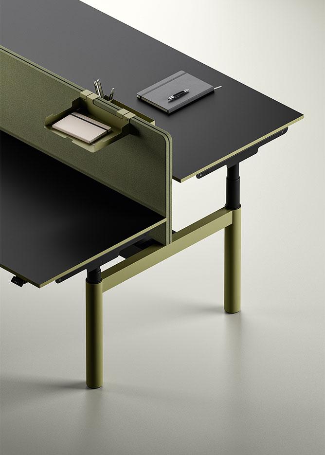 Bureau ergonomique réglable en hauteur électriquement, gamme Lavaredo - France Bureau