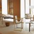 Siège piétement bois et métal avec assise hêtre ou tapissée, gamme Lecorci, France Bureau