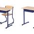 Table scolaire 1 ou 2 places plateau mélaminé structure métal, gamme Leva élémentaire - France Bureau