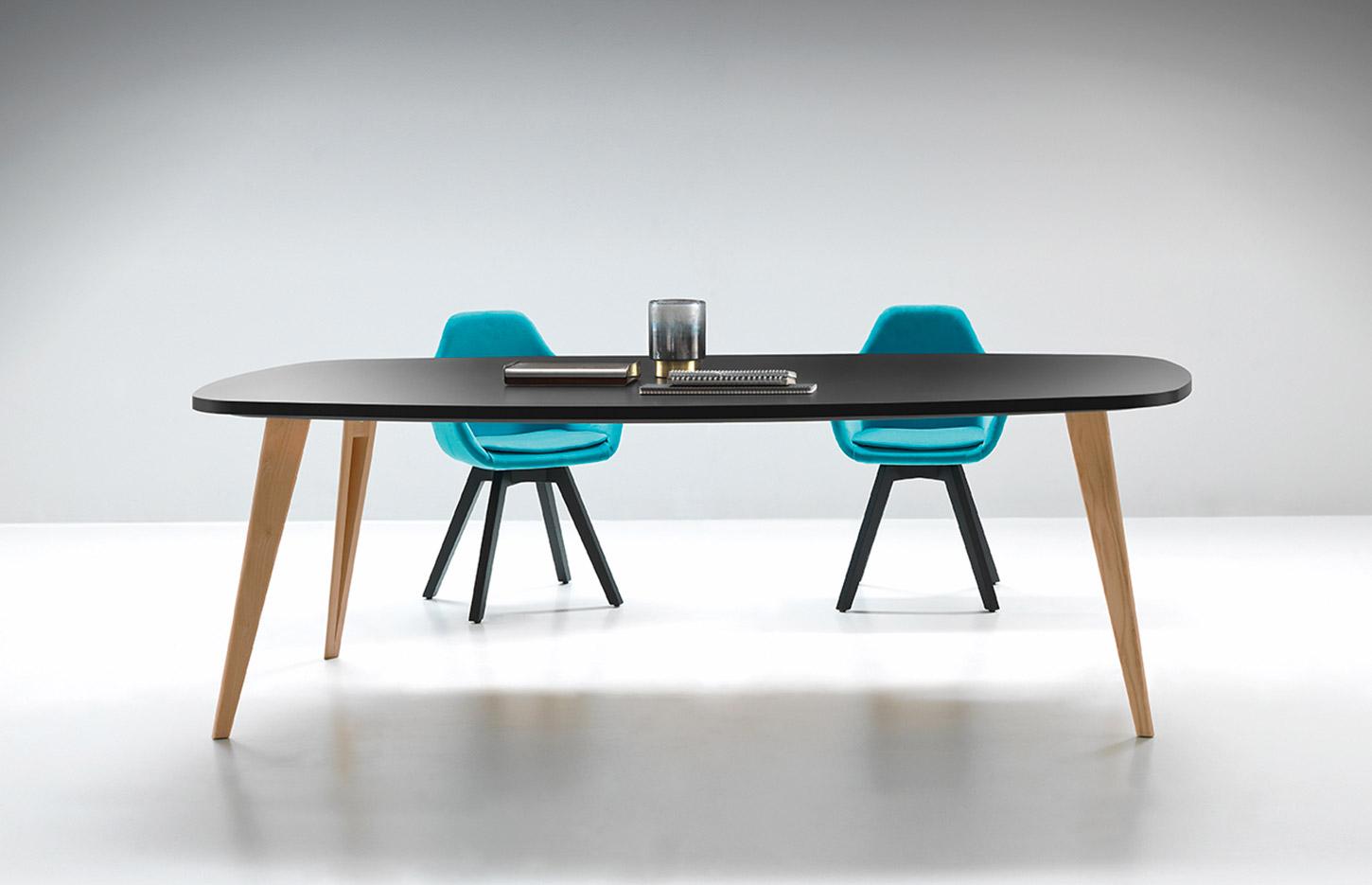 Bureau direction plateau mélaminé, bureau angle droit ou arrondi, gamme Lierna Direction - France Bureau
