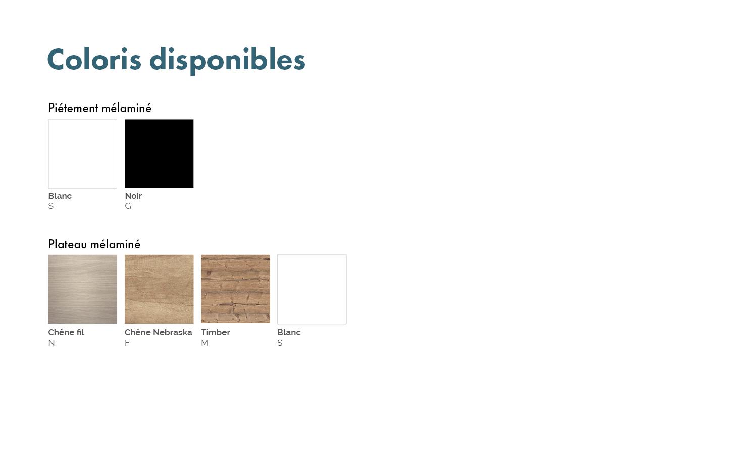 Tables basses formes arrondis en mélaminé, Fabrication Française, gamme Loire - France Bureau