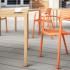 Table et chaise d\'extérieur polypropylène injecté de fibre de verre, gamme Lokka - France Bureau