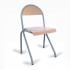 Chaise scolaire taille 4/5/6 en appui sur table, assise hêtre naturel, gamme Lovay - France Bureau