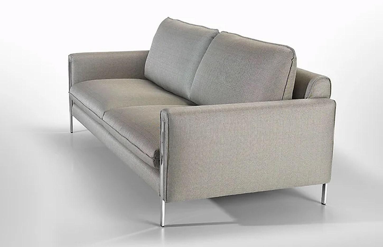 Canapé confortable en tissu pieds métal, gamme Lublin - France Bureau