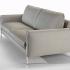 Canapé confortable en tissu pieds métal, gamme Lublin - France Bureau