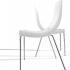 Chaise visiteur 4 pieds en acier et coque en polypropylène, gamme Luce - France Bureau