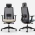 Siège de bureau ergonomique translation d\'assise soutien lombaire tetiere, gamme Luvana - France Bureau