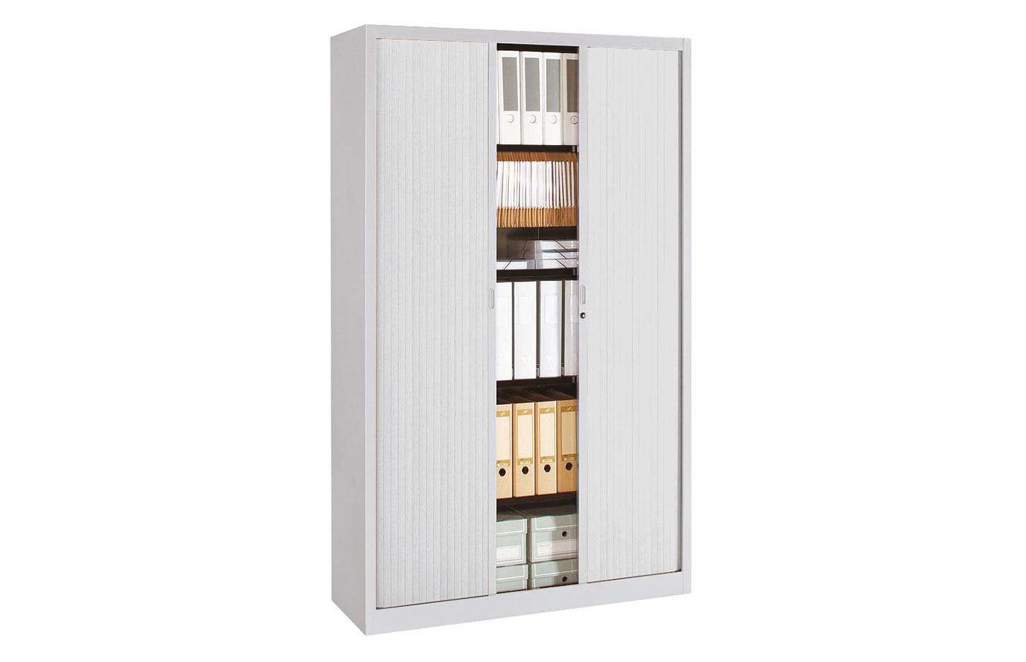 Armoire haute à rideaux pas cher en métal, gamme Lys haut - France Bureau