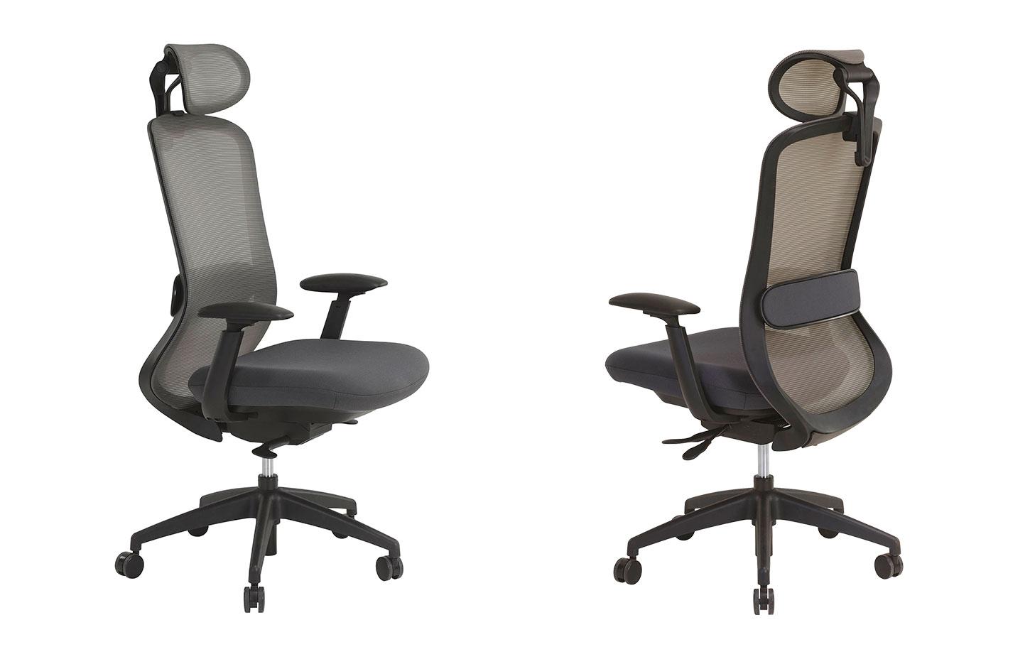 Siège ergonomique avec assise à mémoire de forme et têtière réglable, gamme Marmora - France Bureau