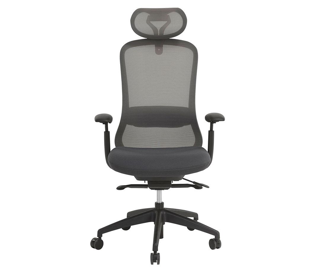 Siège ergonomique avec assise à mémoire de forme et têtière réglable, gamme Marmora - France Bureau