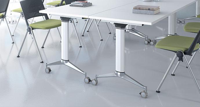 Mobilier urbain, Matériel de collectivités, Bancs de jardin, Extérieur  Promo 15 tables ronde 150 cm pliante polypro 1 chariot chez France  Collectivités