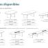 Tables de réunion mélaminé bois noyer passe-câbles électrification, gamme Mediano réunion - France Bureau
