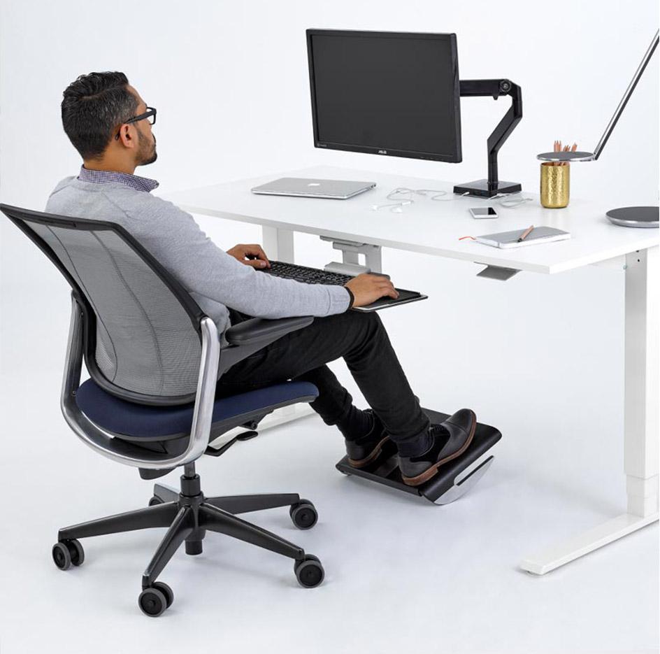 Repose pieds ergonomique pour atelier et bureau, Repose pieds