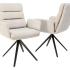 Fauteuil d\'accueil pivotant tout rembourrée avec accoudoirs - Gamme Melkki - France Bureau	