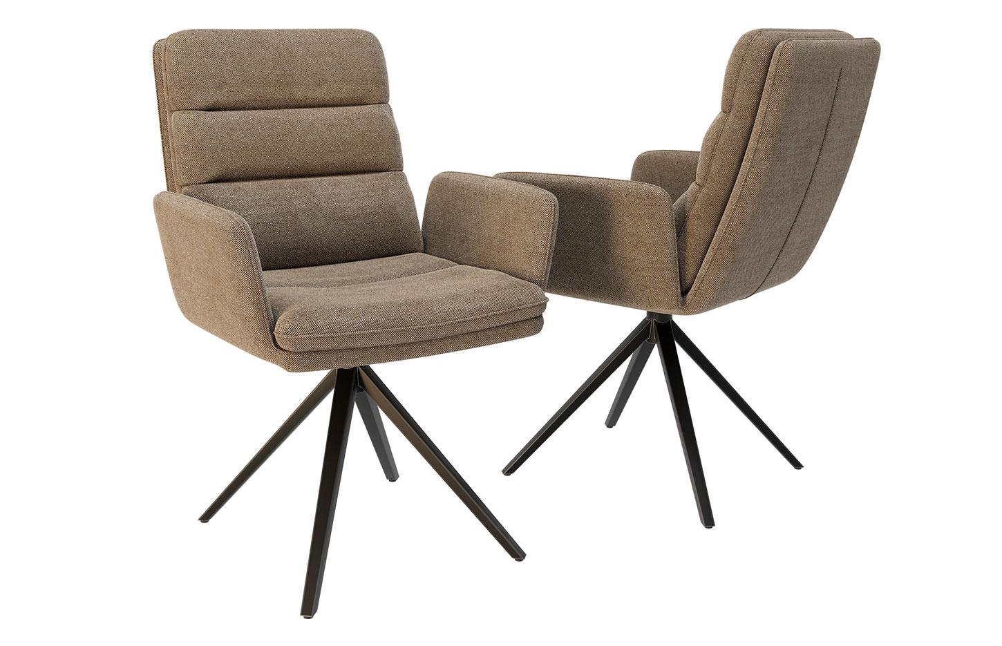 Fauteuil d\'accueil pivotant tout rembourrée avec accoudoirs - Gamme Melkki - France Bureau	