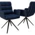 Fauteuil d\'accueil pivotant tout rembourrée avec accoudoirs - Gamme Melkki - France Bureau	