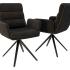 Fauteuil d\'accueil pivotant tout rembourrée avec accoudoirs - Gamme Melkki - France Bureau	
