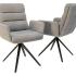 Fauteuil d\'accueil pivotant tout rembourrée avec accoudoirs - Gamme Melkki - France Bureau	