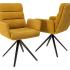 Fauteuil d\'accueil pivotant tout rembourrée avec accoudoirs - Gamme Melkki - France Bureau	