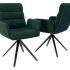 Fauteuil d\'accueil pivotant tout rembourrée avec accoudoirs - Gamme Melkki - France Bureau	