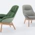 Fauteuil détente rembourrée confortable, gamme Miletto lounge - France Bureau