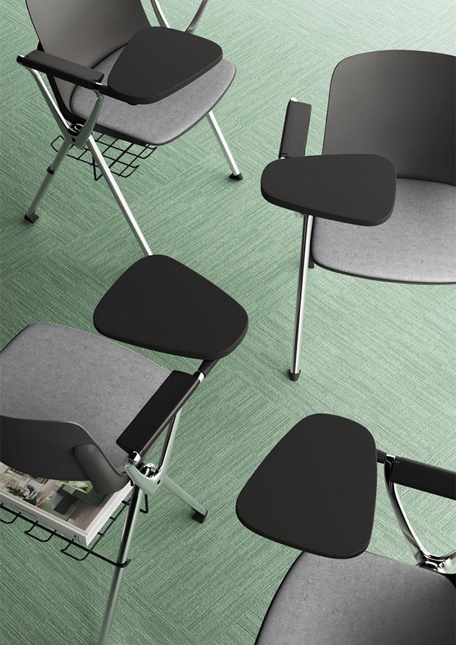 Chaise monocoque polypropylène structure en métal, gamme Minho Meet - France Bureau
