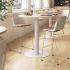Tabouret avec monocoque en polypro et structure en acier chromé - Gamme Minho - France bureau