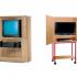 Table scolaire, bureau 4 pied, rangement ouvert porte battante ou coulissante, gamme Montaigne - France Bureau