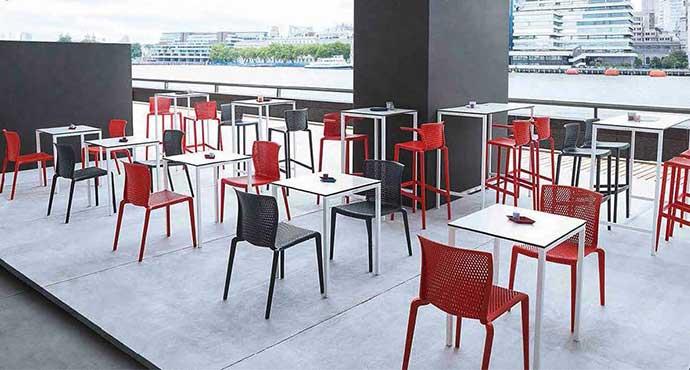 Déclinaisons & tarifs Natissa chaise Chaise bar extérieur