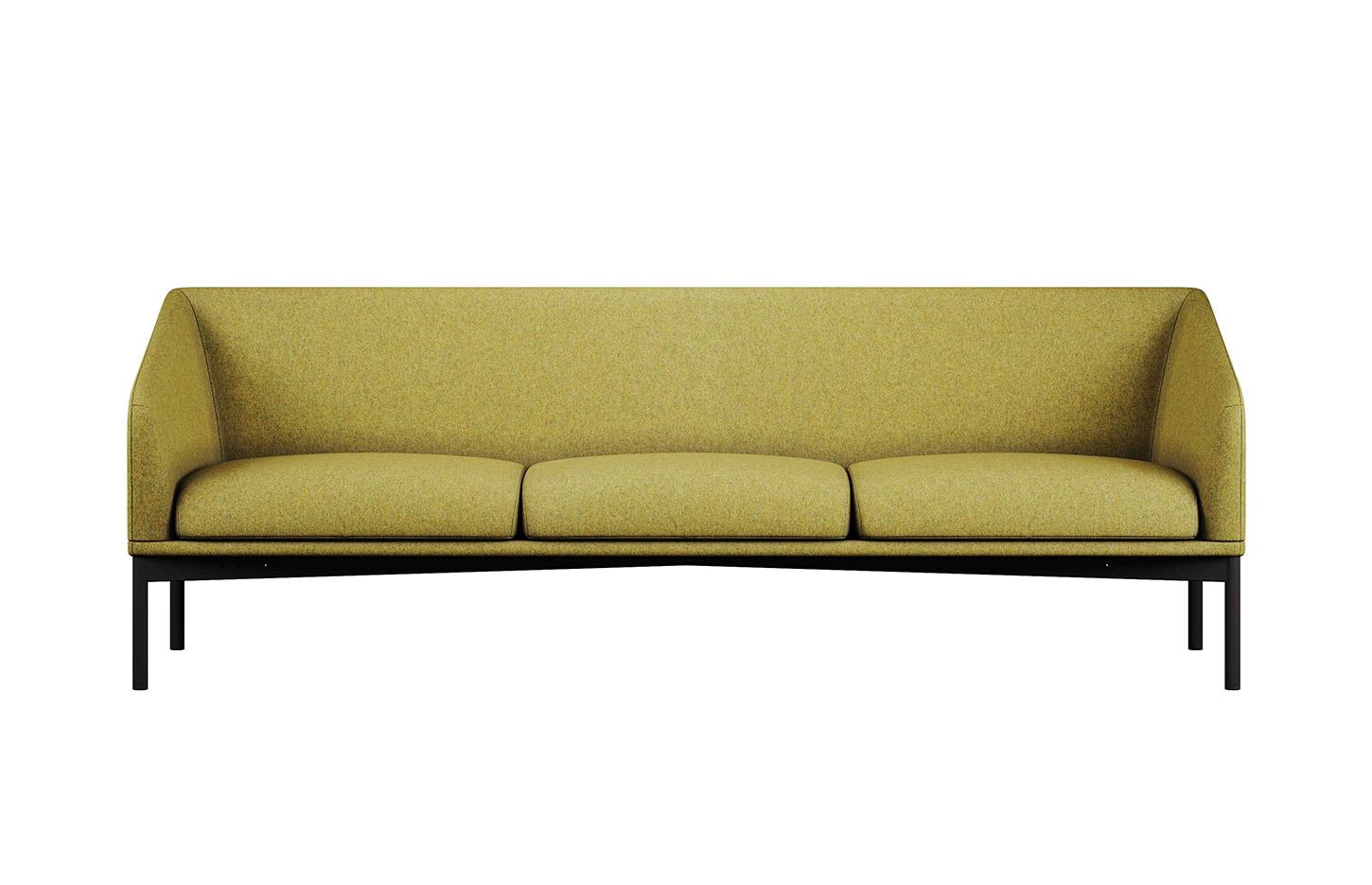 Canapé détente 2 ou 3 places confortable pieds métal epoxy, gamme Nimbus canapé - France Bureau